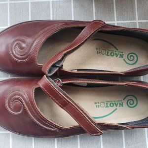 Naot Matai Mary Janes Brown Leather